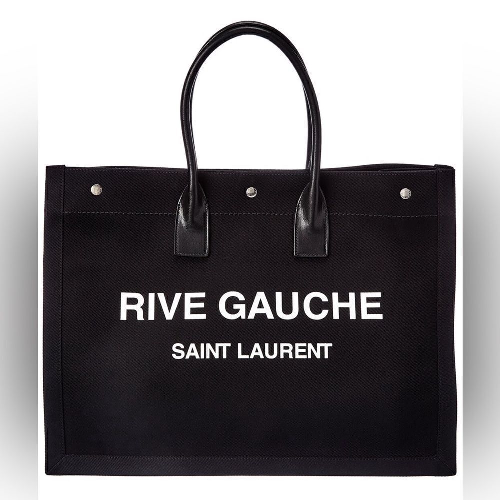 Saint Laurent Rive Gauche black and white tote bag purse brand new never used! - Picture 16 of 16
